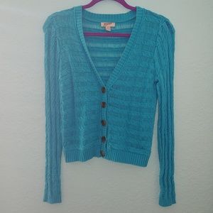 Turquoise cardigan
